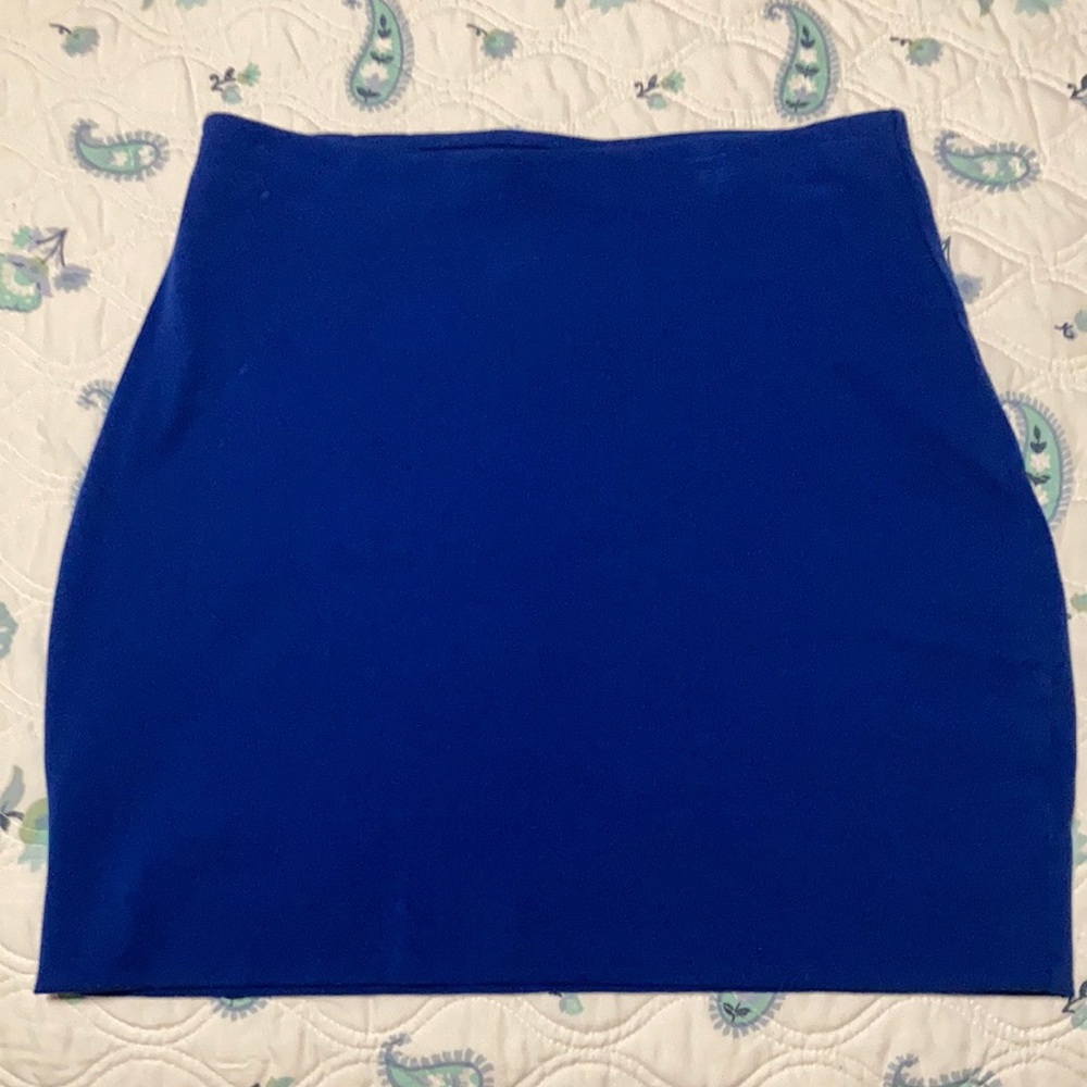 Express Mini Skirt Cobalt Blue